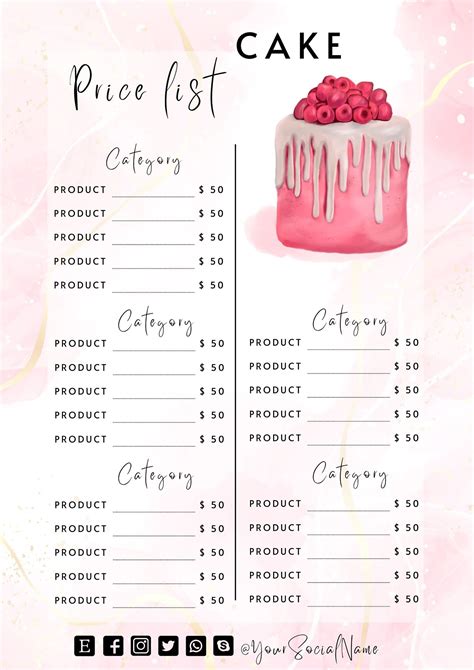 PRICE LIST .